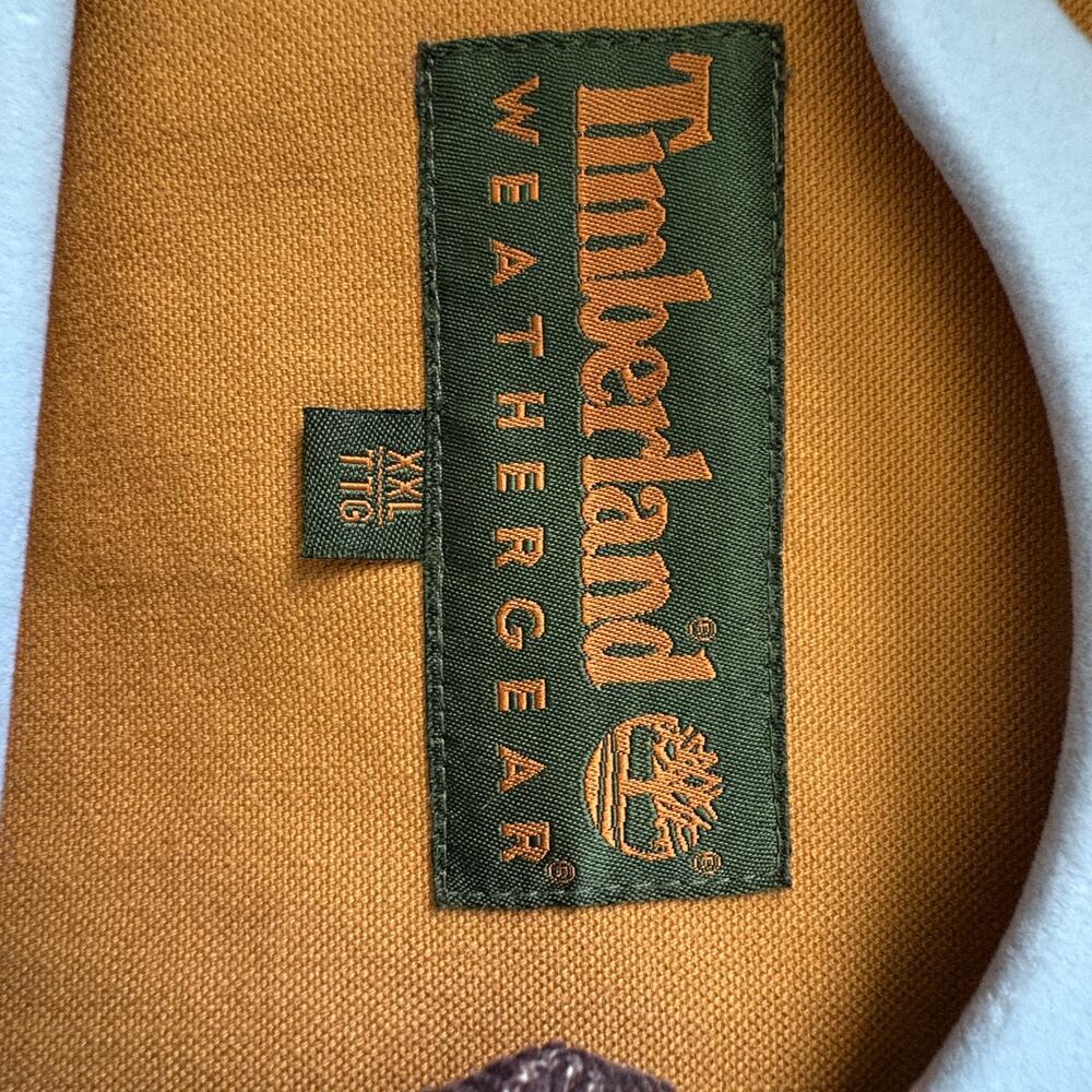 Timberland  Field Jacket Brown Canvas Corduroy XXL Chore Coat GORPCORE Vintage - Picture 7 of 11